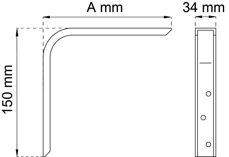 KONSOL HABO 198 VIT 140MM