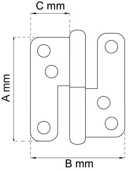 GÅNGJÄRN 110MM VÄNSTER GALV 2P 3228 LYFTGÅNGJÄRN ELFÖRZINKAD