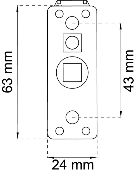 HANDTAGSSPÄRR KROM MANUELL LÅS 2144