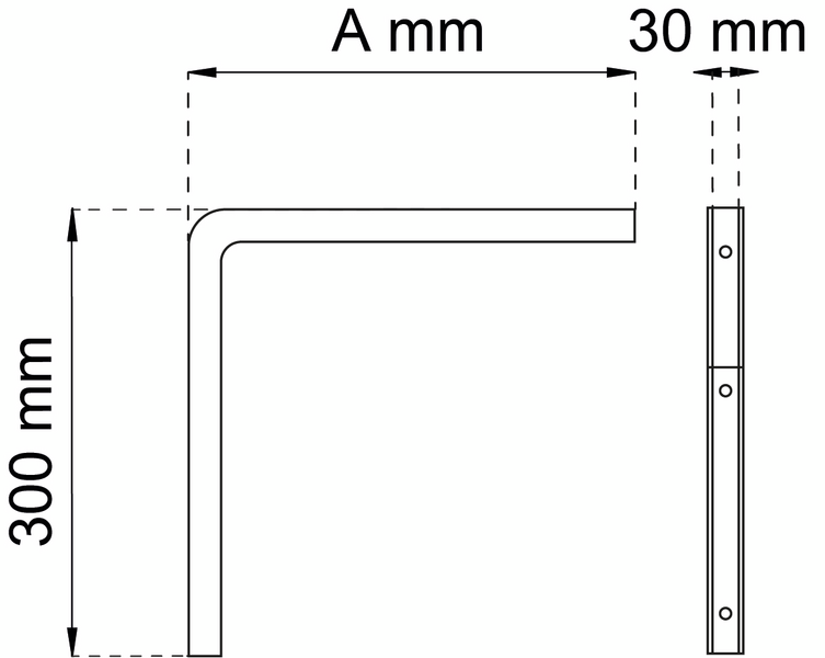 KONSOL 6012 VIT 300X300MM