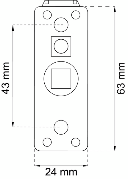 HANDTAGSSPÄRR KROM AUTOMAT LÅS 2145