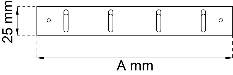 HANDDUKSHÄNGARE HABO 123-4 VIT PP, 123-4 VIT PP