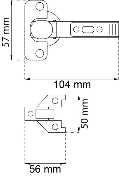 GÅNGJÄRN SJÄLVSTÄNGANDE 2P 555 NICKEL