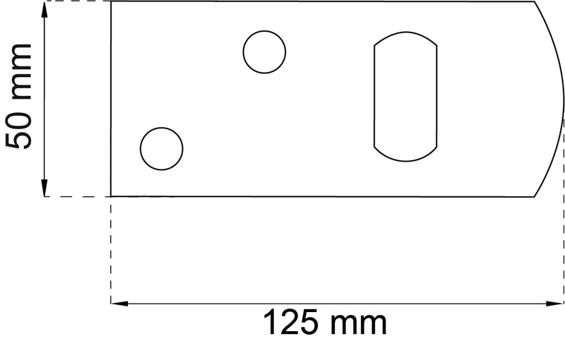 SLUTBLECK HABO BOXLÅS 100/200 GALV 101 RAKT