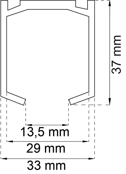 SKJUTDÖRRSSKENA HABO 9130 3 METER, 9130  3 METER