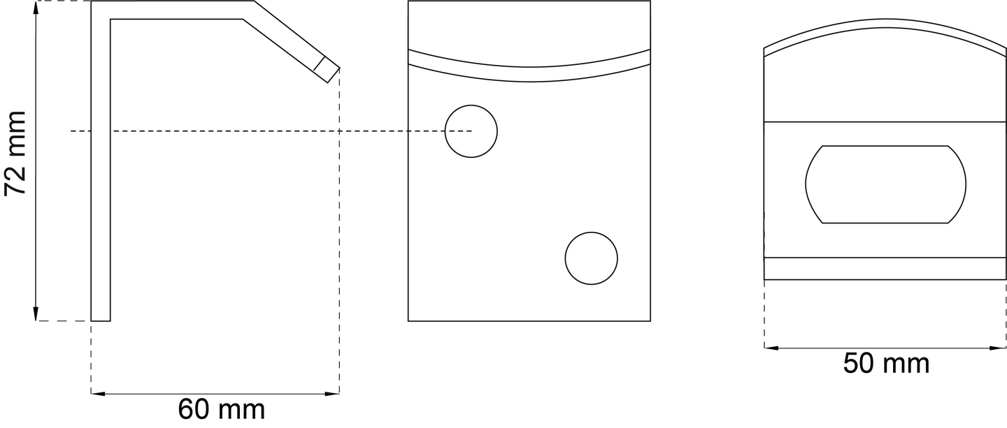 SLUTBLECK HABO BOXLÅS 100/200 GALV 102 VINKEL
