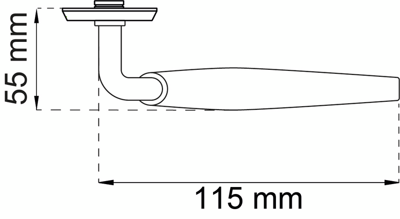 DÖRRHANDTAG HABO A1130 EK/MÄSS, A1130 EK/MÄSS FÖRN PP BASIC