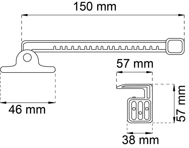 FÖNSTERHÅLLARE INÅTGÅENDE VIT 66