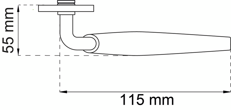 DÖRRHANDTAG HABO A3130 VIT/NICKEL PP