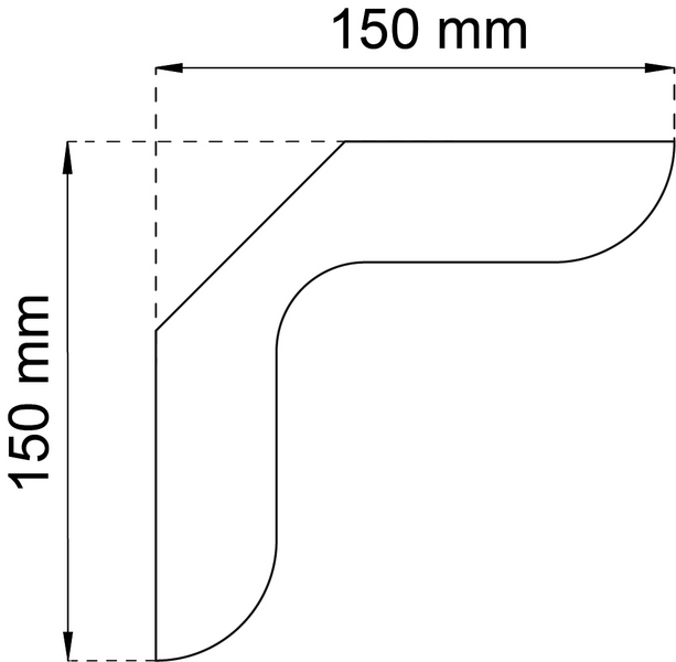 KONSOL HABO 168 VIT 150MM