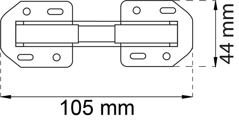 GÅNGJÄRN SJÄLVSTÄNGANDE 2P 343 ELFÖRZINKAD