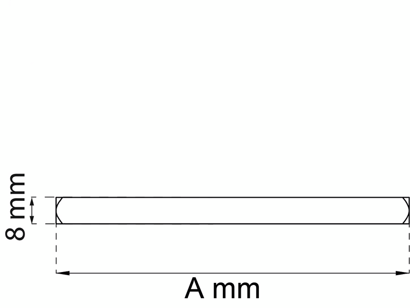 RODDARPINNE HABO 101X8MM 1