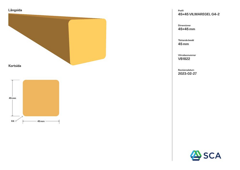 REGEL OBH 45X45X3000 G4-2
