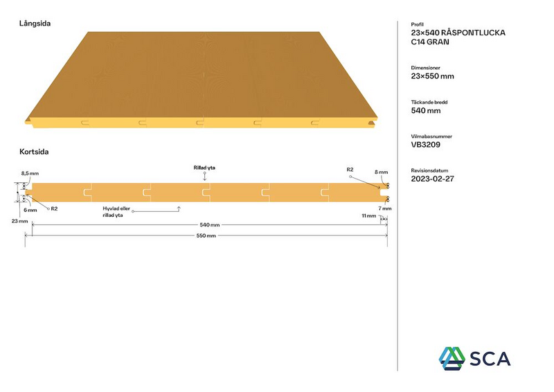 RÅSPONTSLUCKA 23X540X3600