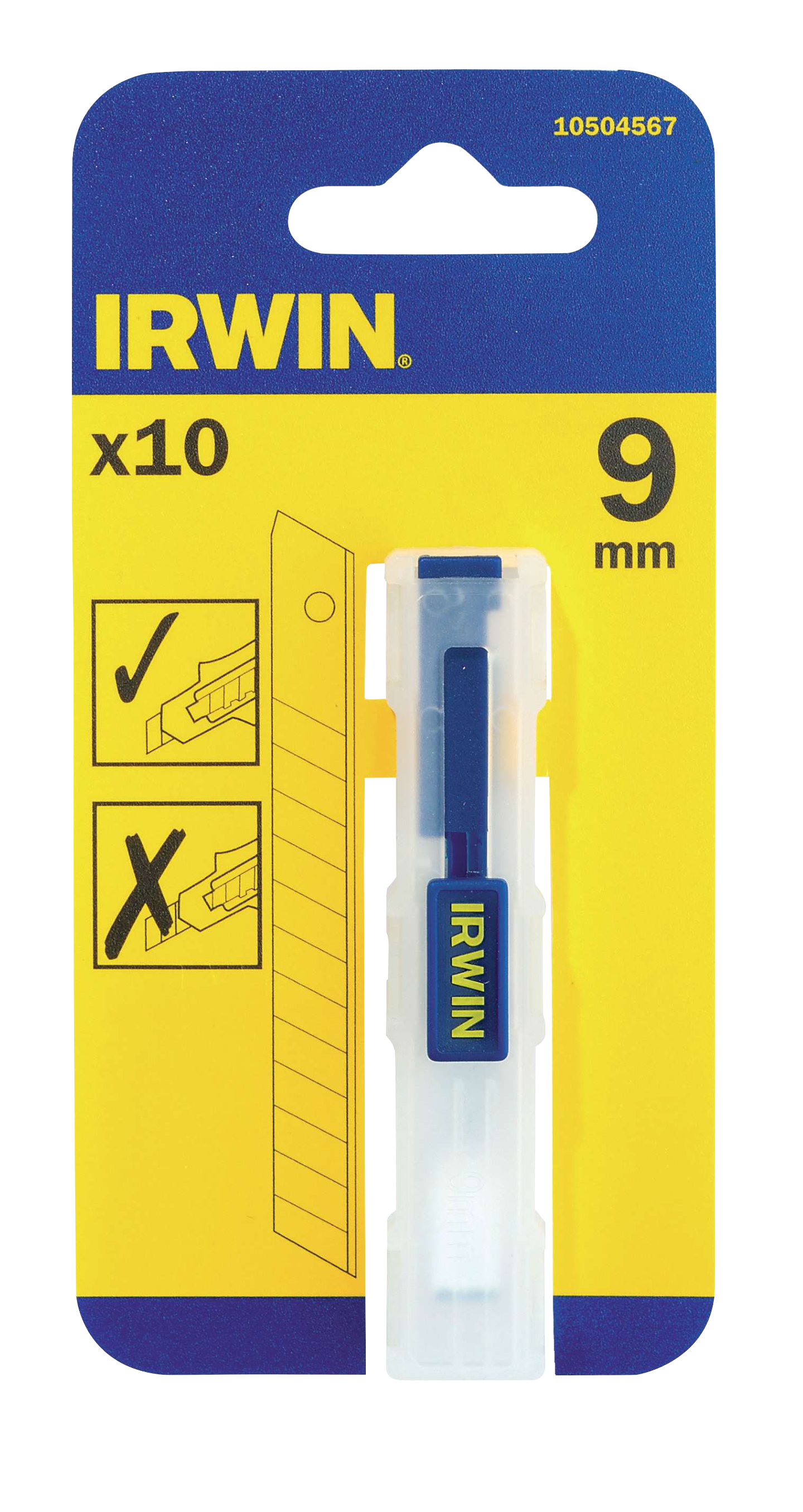 BRYTBLAD IRWIN 9MM 10ST