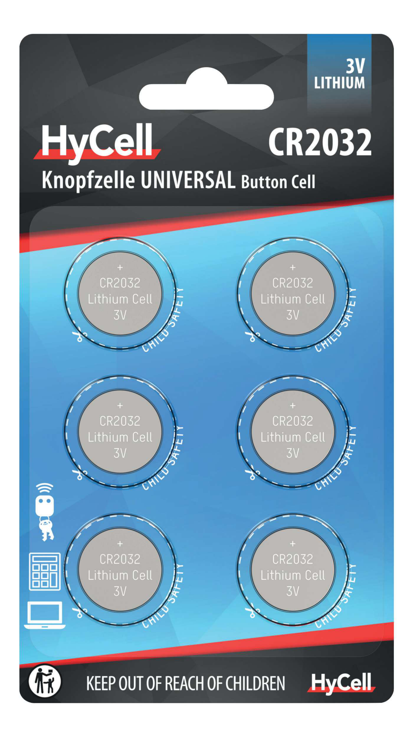 KNAPPCELLSBATTERI ANSMANN CR2032/3V, 6ST