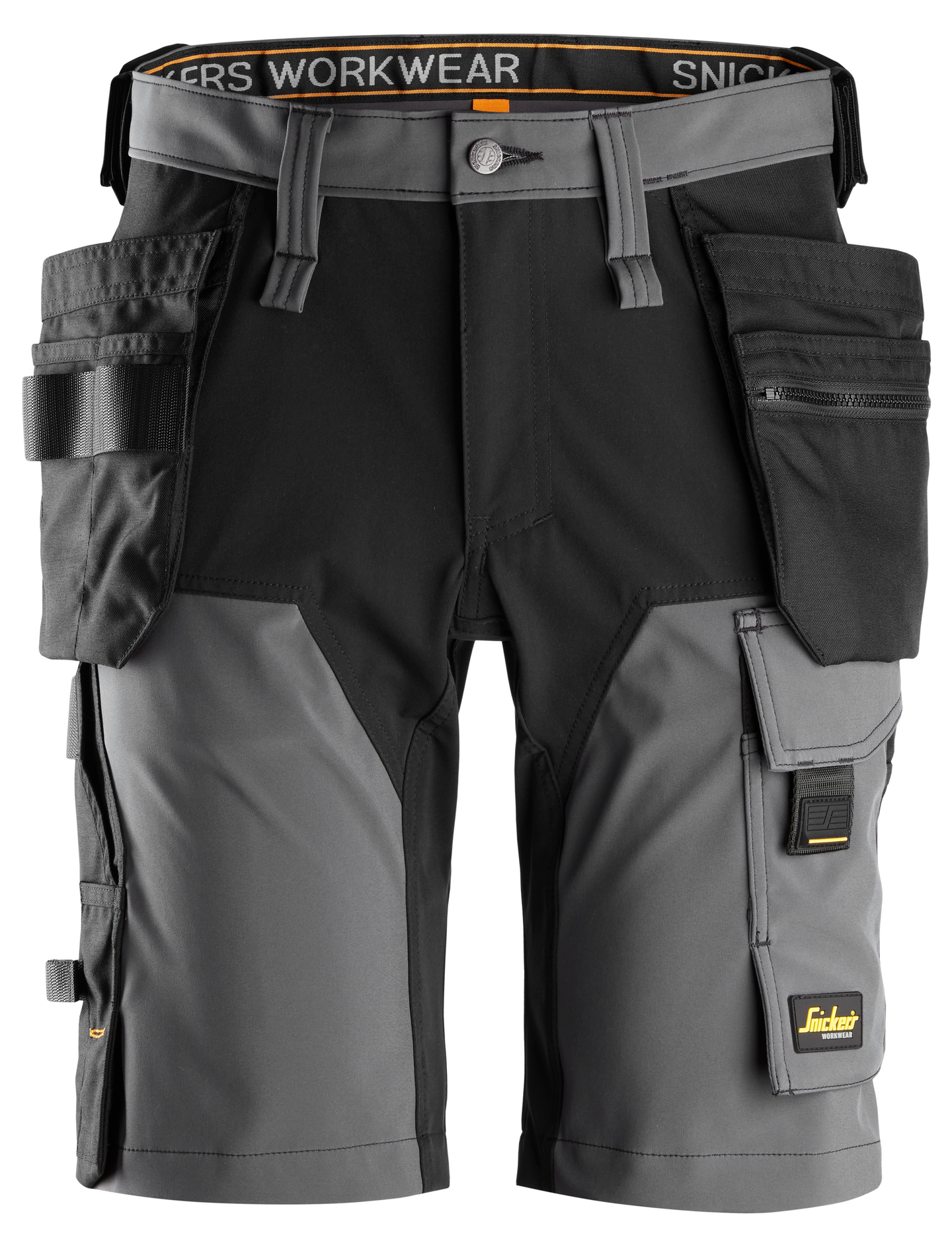 Shortsit Snickers 6175-5804 stretch tummanharmaa-musta koko 54