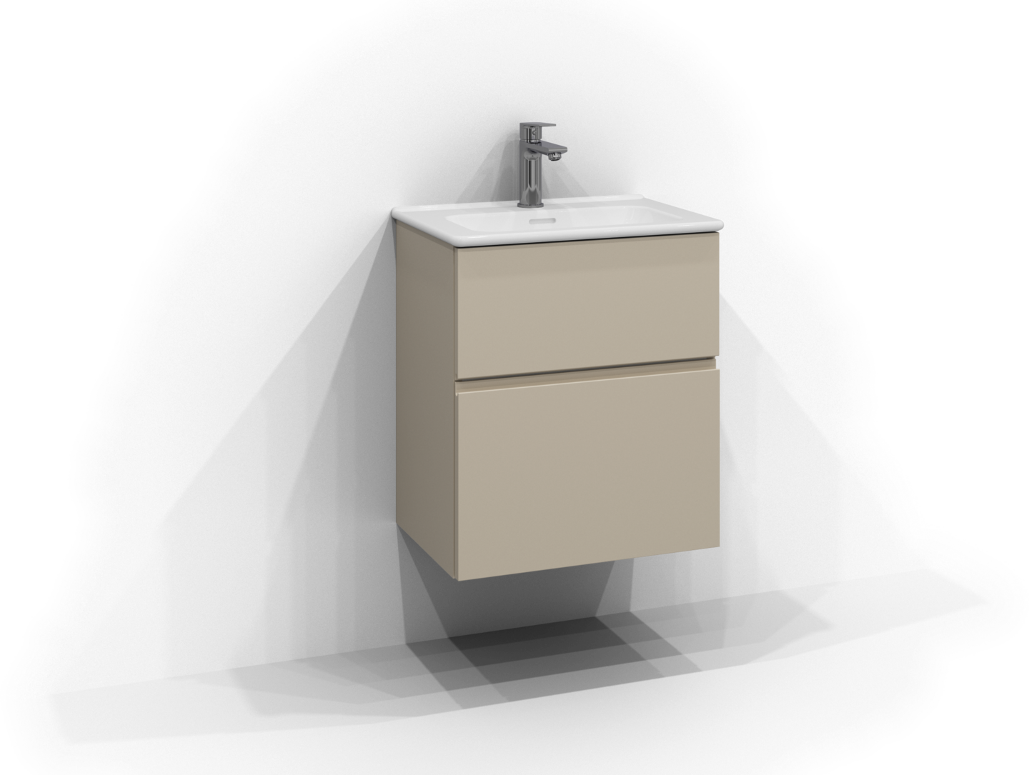 Allaskaappi Svedbergs Poem Profiili 2 laatikkoa ja integroitu vedin