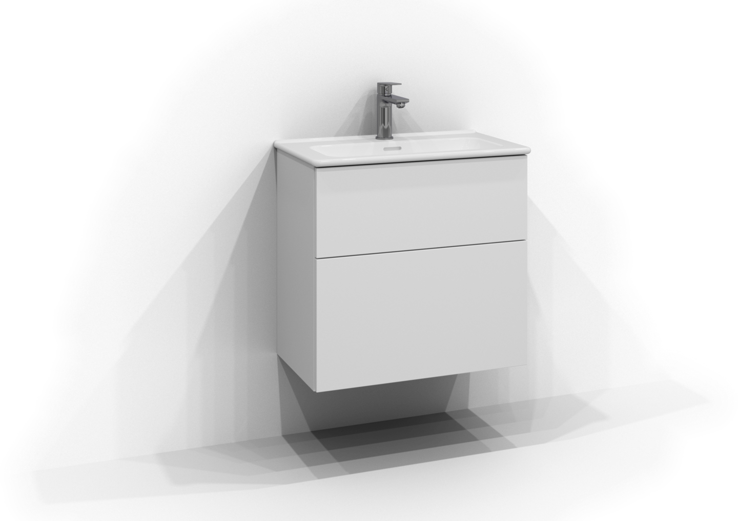 Allaskaappi Svedbergs Poem 60x35 valkoinen 2 laatikkoa sileä