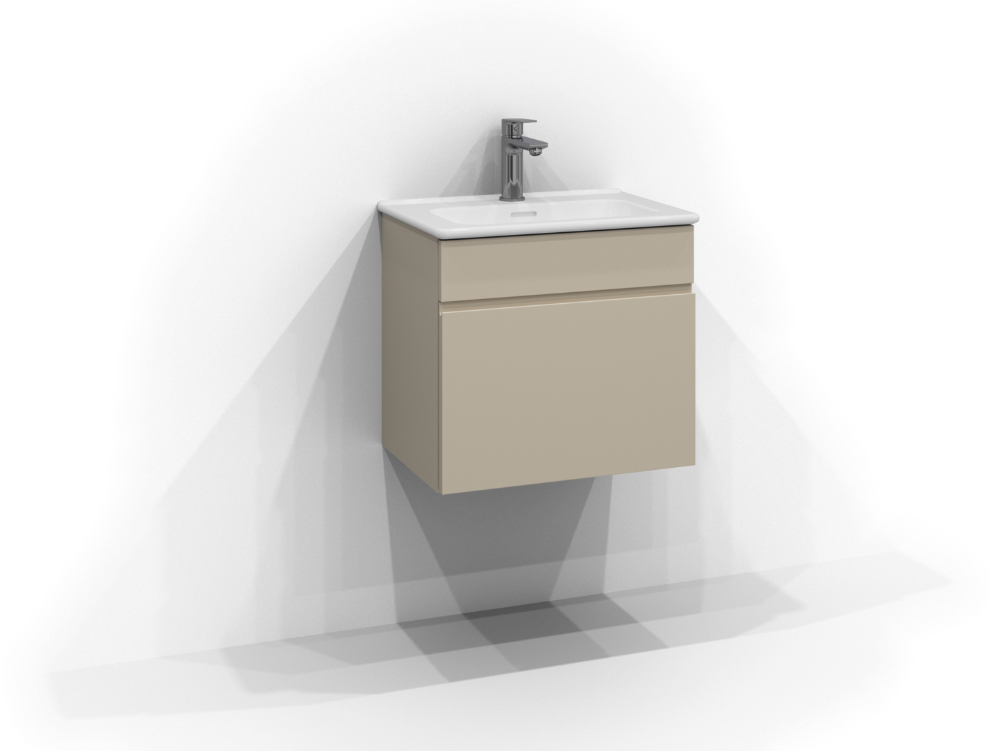 Allaskaappi Svedbergs Poem Profiili 1 laatikko ja integroitu vedin