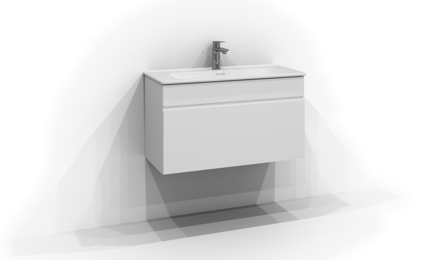 Allaskaappi Svedbergs Poem Profiili 1 laatikko ja integroitu vedin