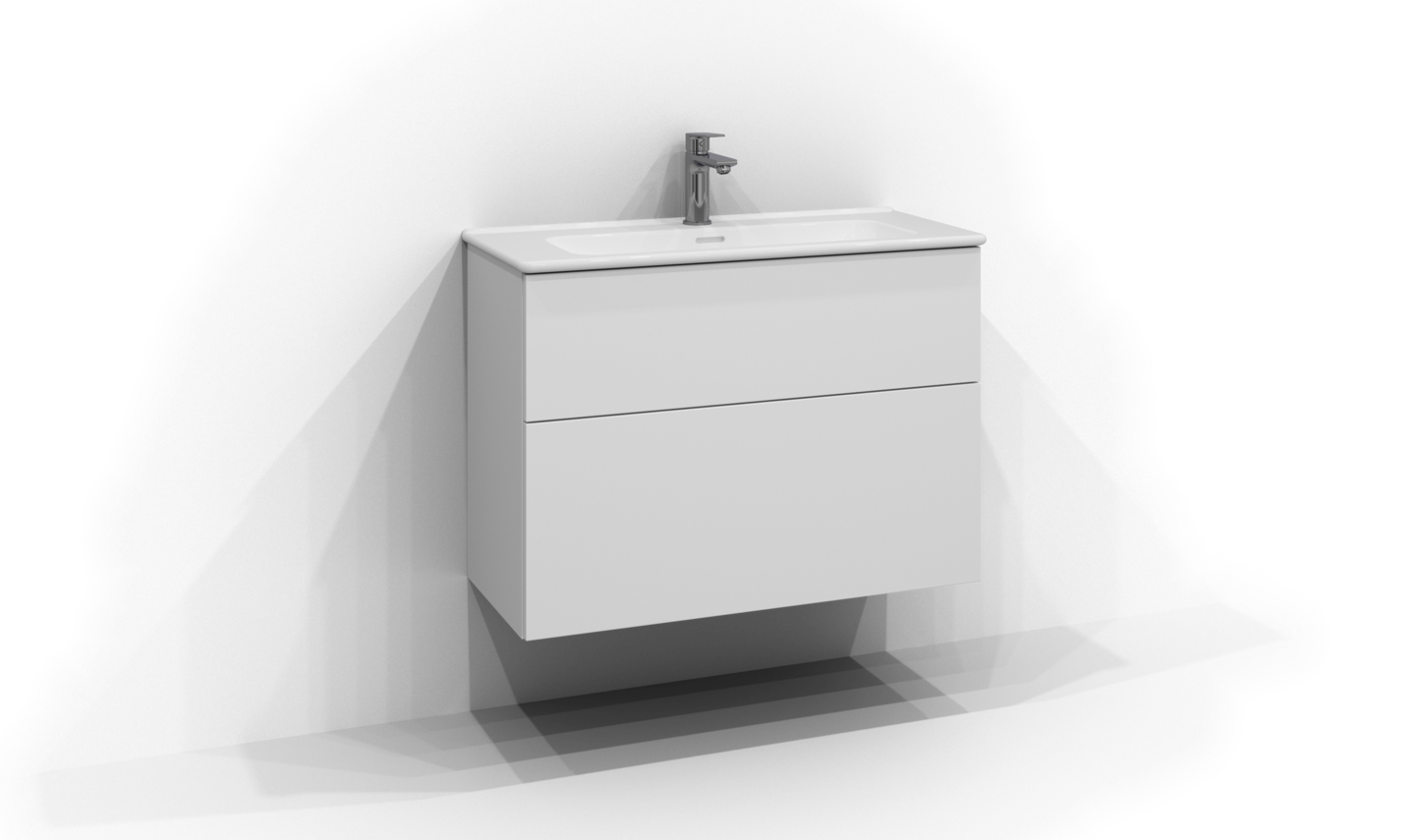 Allaskaappi Svedbergs Poem Sileä 2 laatikkoa