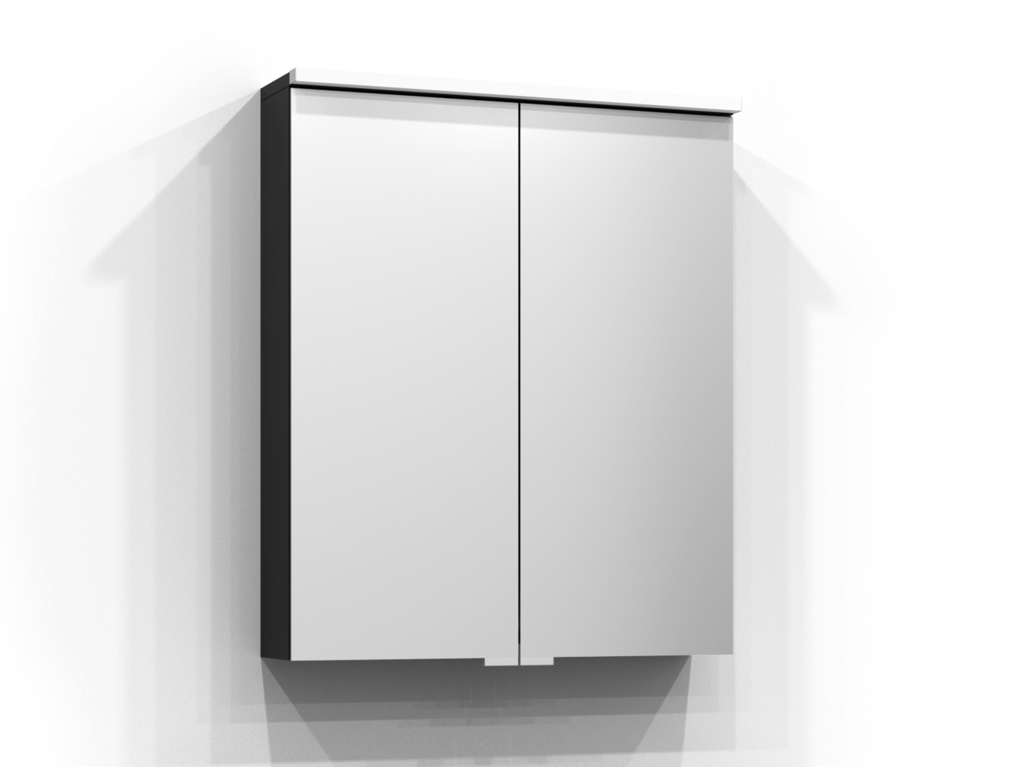 Peilikaappi Svedbergs Sarek 60 musta saarni pesuallasvalo