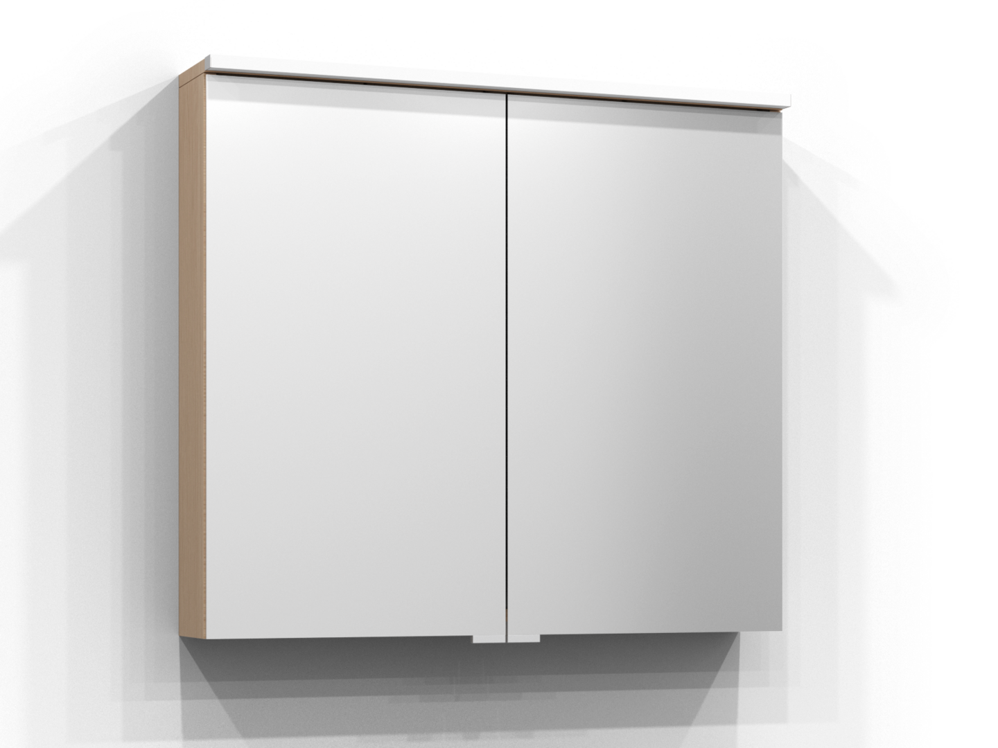 Peilikaappi Svedbergs Sarek 80 puhdas tammi LED pesuallasvalo