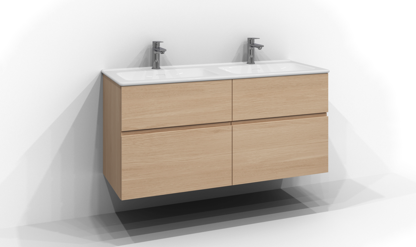 Allaskaappi Svedbergs Poem 120x45 tammi 4 laatikkoa vedinura