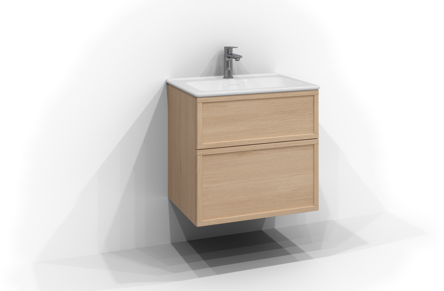 Allaskaappi Svedbergs Poem 60x45 tammi 2 laatikkoa kehys