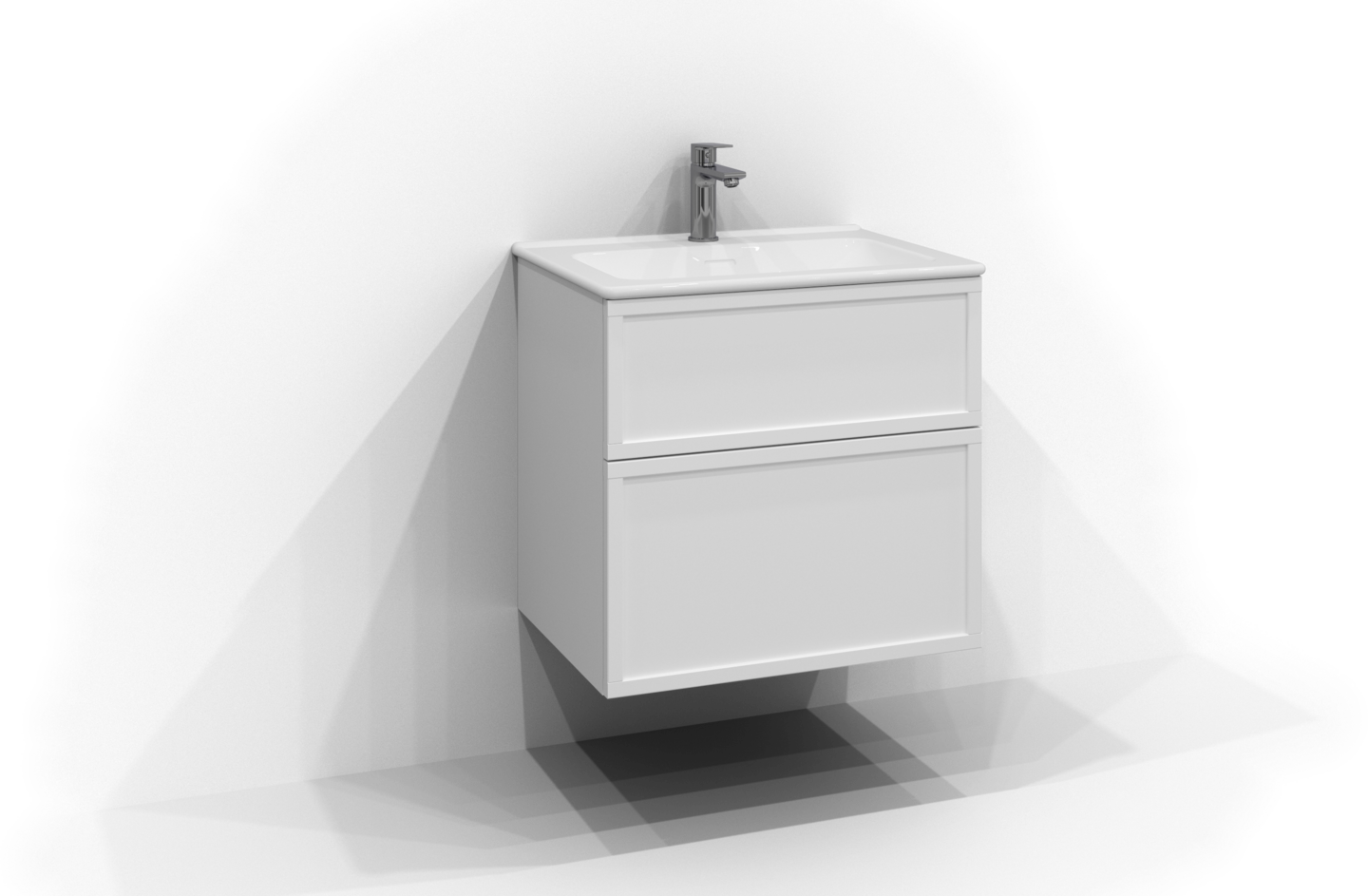 Allaskaappi Svedbergs Poem Kehys 2 laatikkoa ja push open