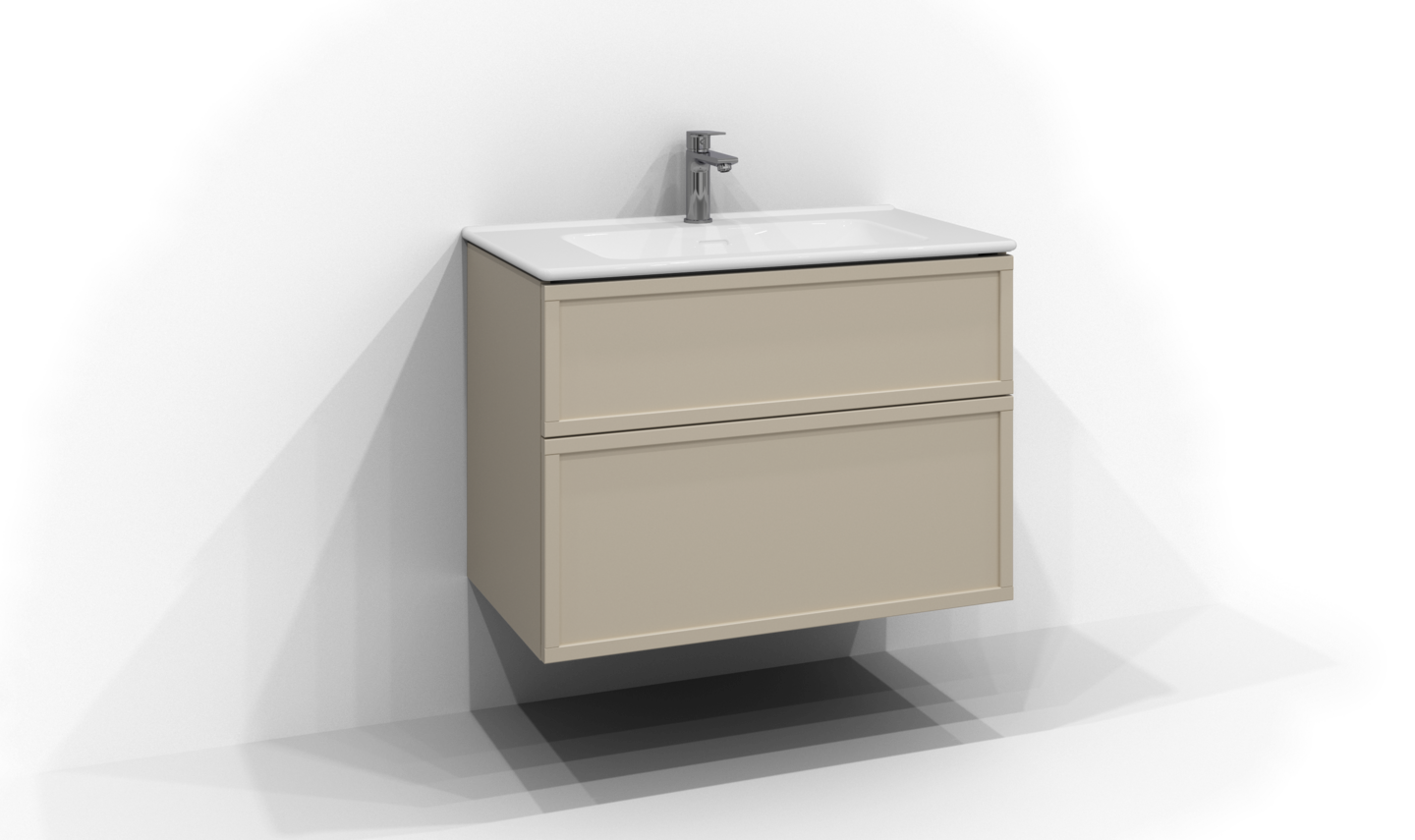 Allaskaappi Svedbergs Poem Kehys 2 laatikkoa ja push open