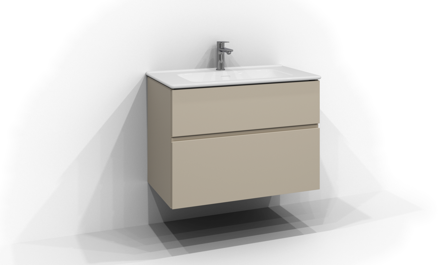 Allaskaappi Svedbergs Poem Profiili 2 laatikkoa ja integroitu vedin