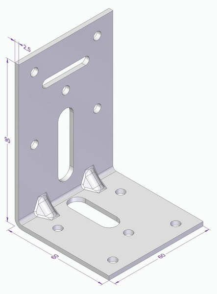 VINKEL ESSVE CE 90X60X60X2,5 MF