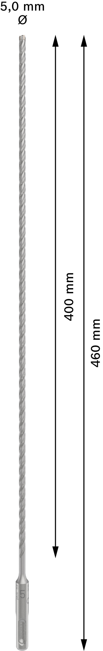 Poravasaranterä Bosch PRO SDS+ 5X 5x400x460mm