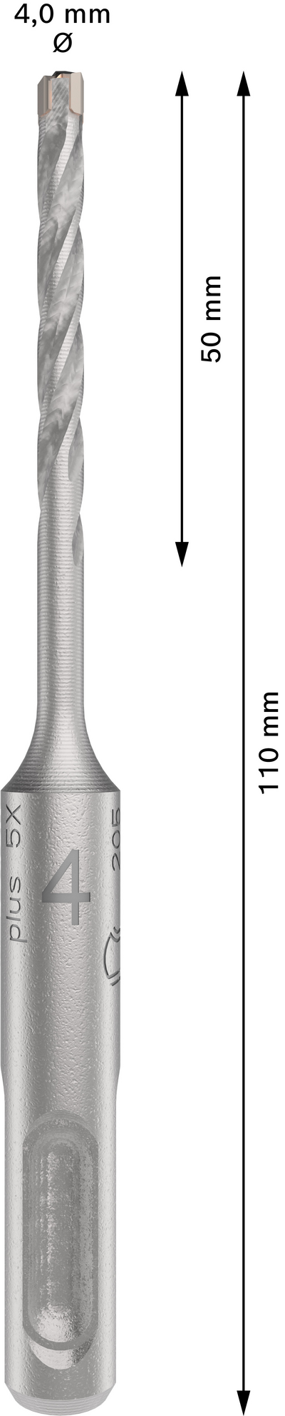 Poravasaranterä Bosch PRO SDS+ 5X 4x50x110mm