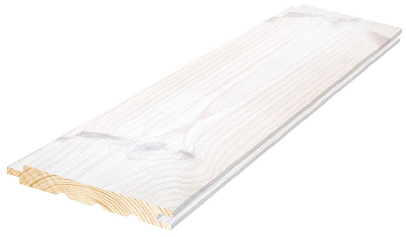 FURU 13X120X2390 SJØBOD NATUR SNØ