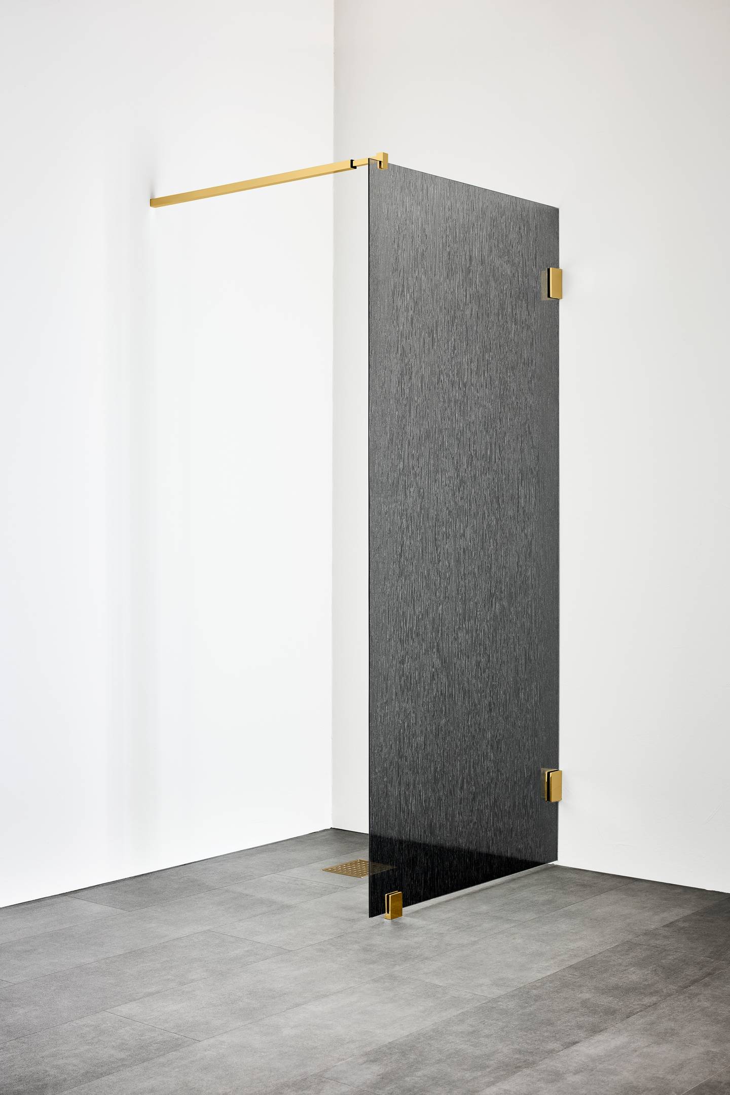 DUSCHVÄGG HAFA INFINITY LACE 90 MÄSSING