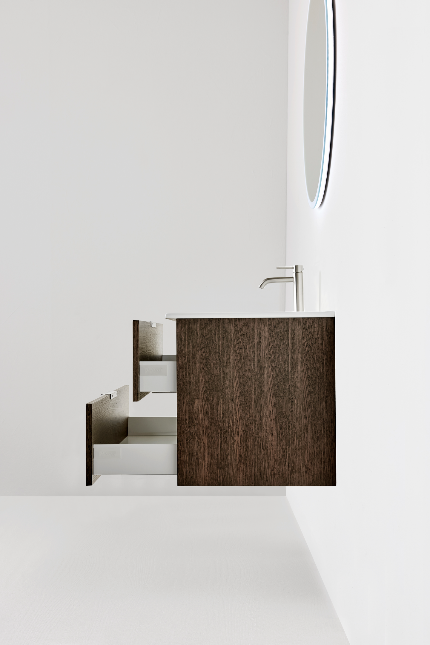 TVÄTTSTÄLLSSKÅP HAFA GO 2X2 LÅDOR MÖRK EK 1200D