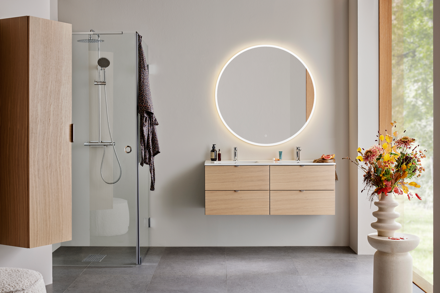 TVÄTTSTÄLLSSKÅP HAFA GO 2X2 LÅDOR LJUS EK 1200D