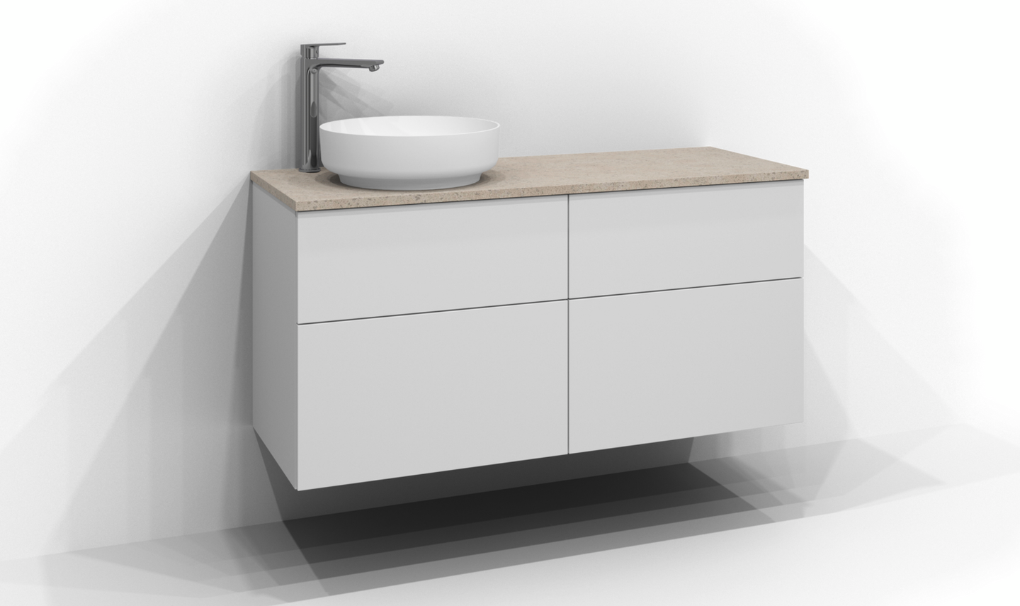 Pöytätaso Svedbergs Kvarts 120x45 vasen