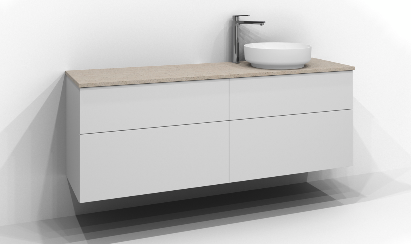 Pöytätaso Svedbergs Kvarts 160x45 oikea