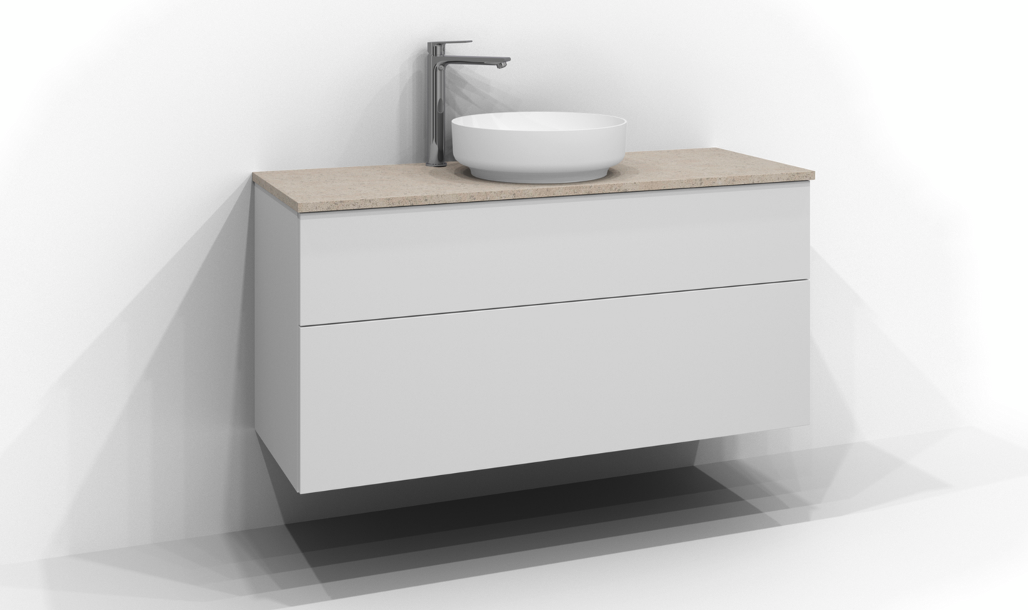 Pöytätaso Svedbergs Kvarts 120x45 keskitetty