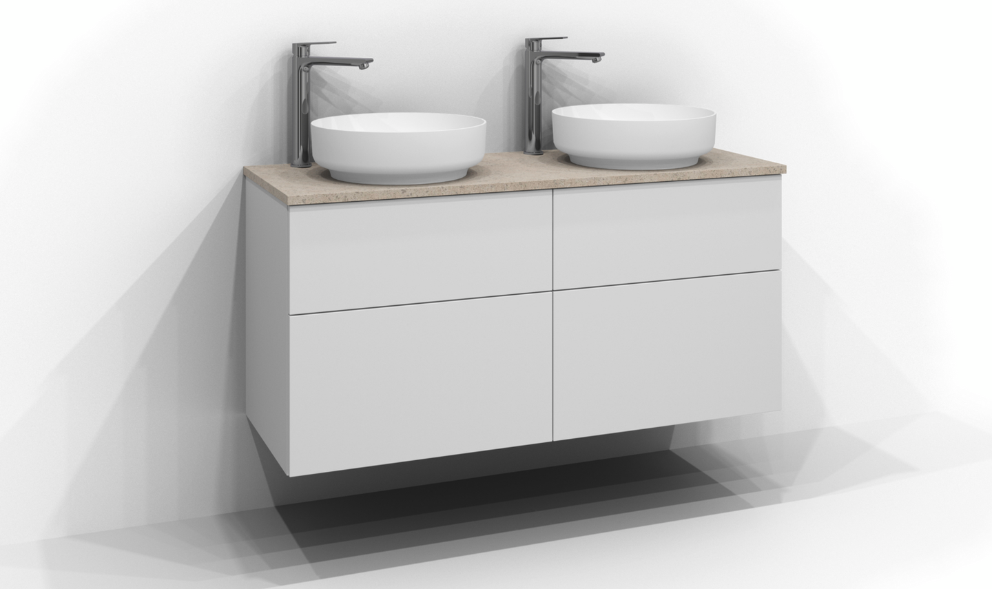 Pöytätaso Svedbergs Kvarts 120x45 kaksois