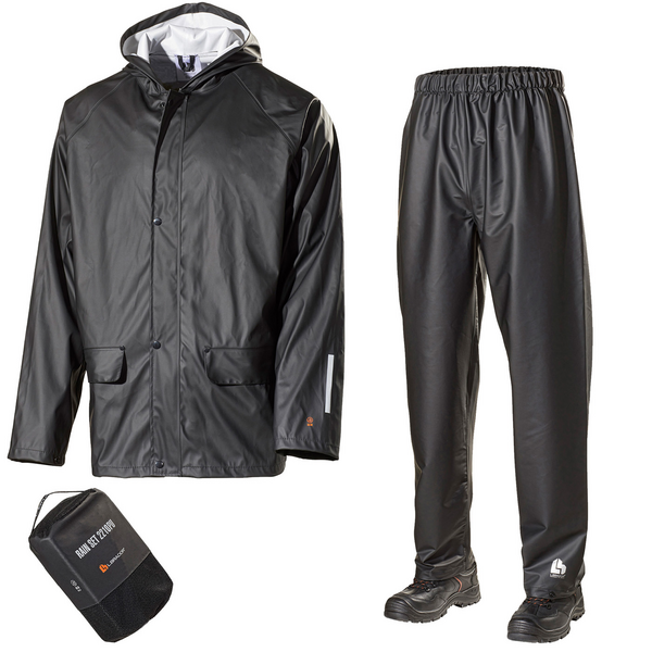 REGNSET 2210PU L BRADOR SVART S