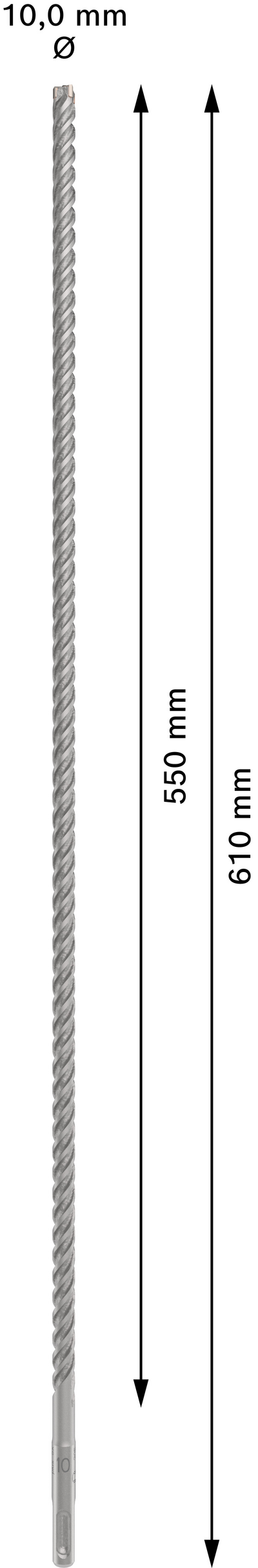 Poravasaranterä Bosch PRO SDS+ 5X 10x550x610mm