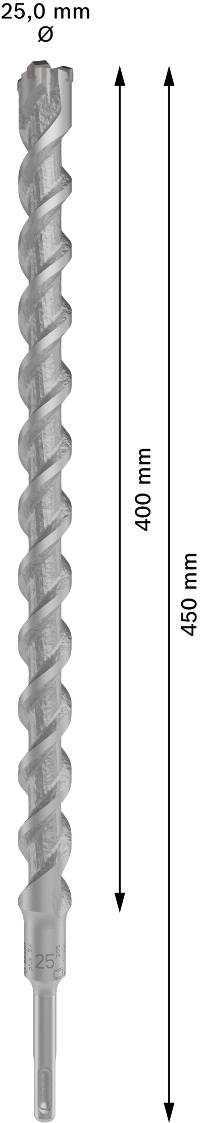 Poravasaranterä Bosch PRO SDS+ 5X 25x400x450mm