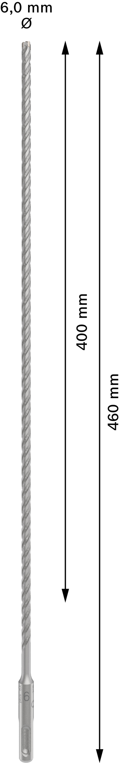 Poravasaranterä Bosch PRO SDS+ 5X 6x400x460mm
