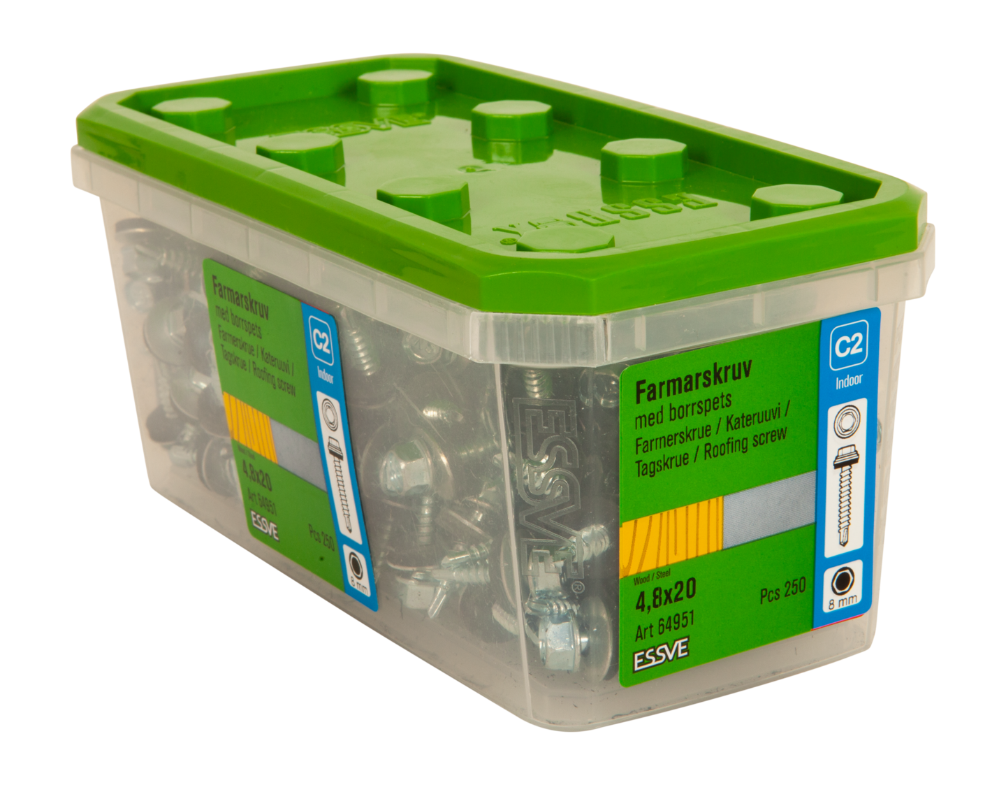 FARMARSKRUV BS 6K FZB RR4.8X20 250ST