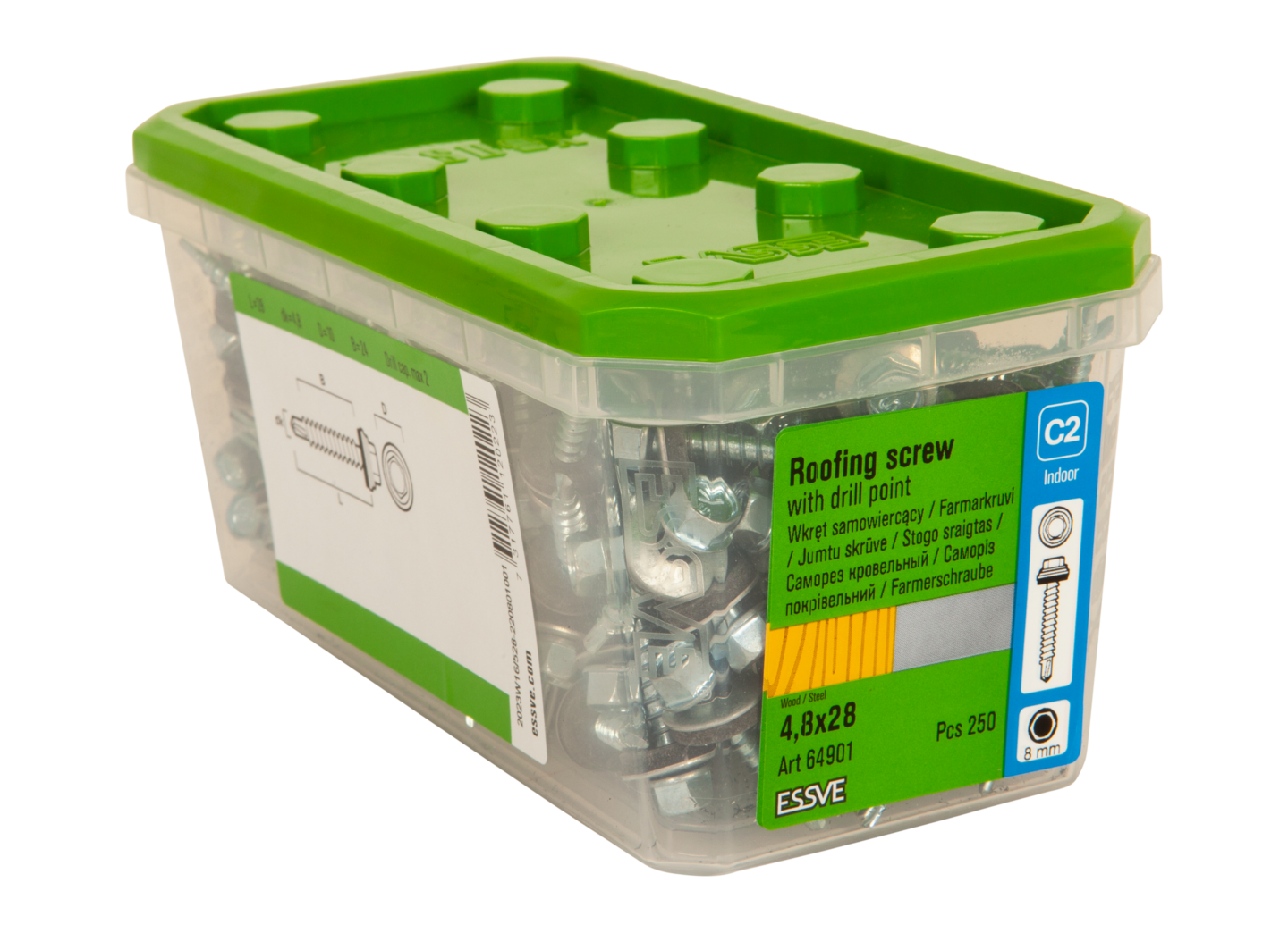 FARMARSKRUV BS FZB 4.8X28 250ST